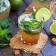 Recipes for drinks with lime and mint