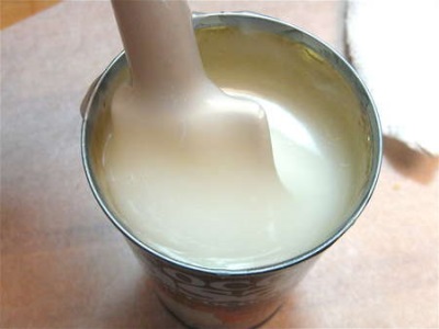 Homemade condensed coconut milk