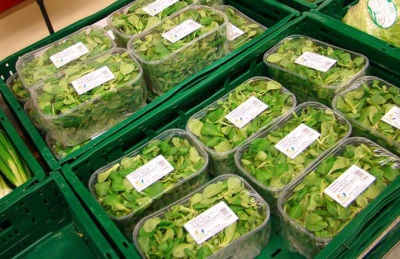 Watercress in the store