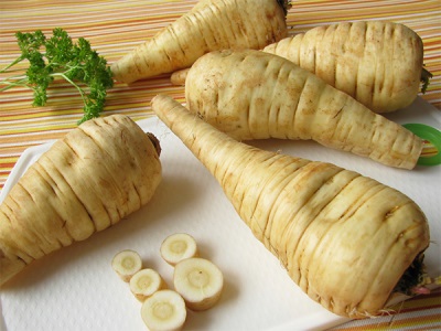 The chemical composition of parsnips