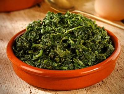 calories in boiled spinach