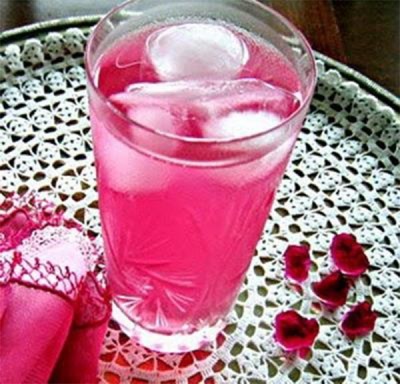 rose petal juice